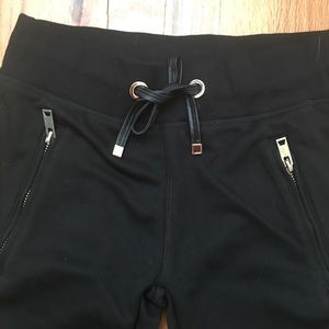 Electric yoga black contrast cotton jogging pants